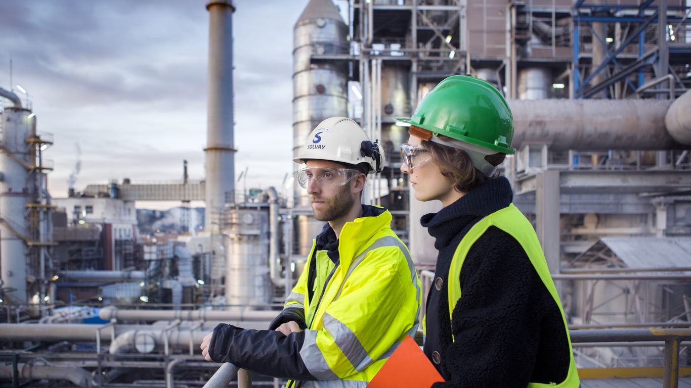 SOLVAir-clients visit torrelavega plant and flue gas treatment installation